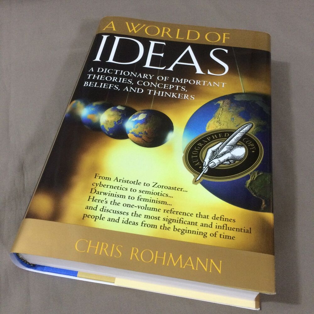 A World Of Ideas Chris Rohmann Signed Hardcover Dictionary Of Concepts 1999